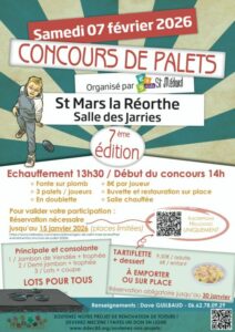 Concours palets le 7 février + tartiflette à emporter